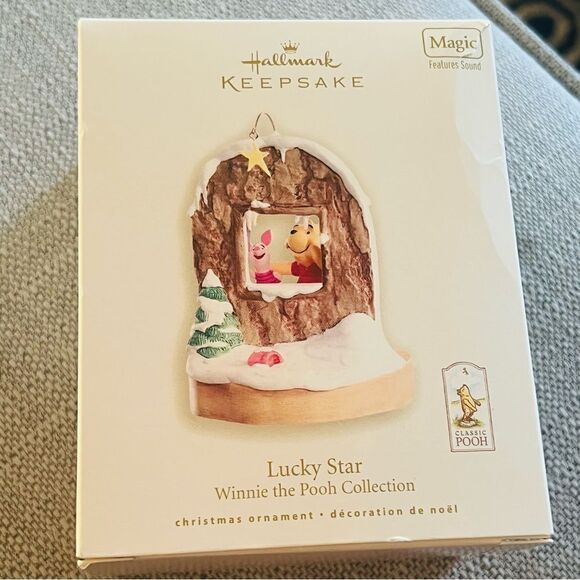 Hallmark Keepsake 2008" Lucky Star Winnie The‎ Pooh Singing Collection Christmas - Picture 2 of 14